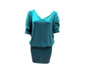 Dress "Birdy" backless with batwing sleeves