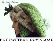 Aviator Tam Knitting PATTERN, Nellas Telrunya, PDF DOWNLOAD