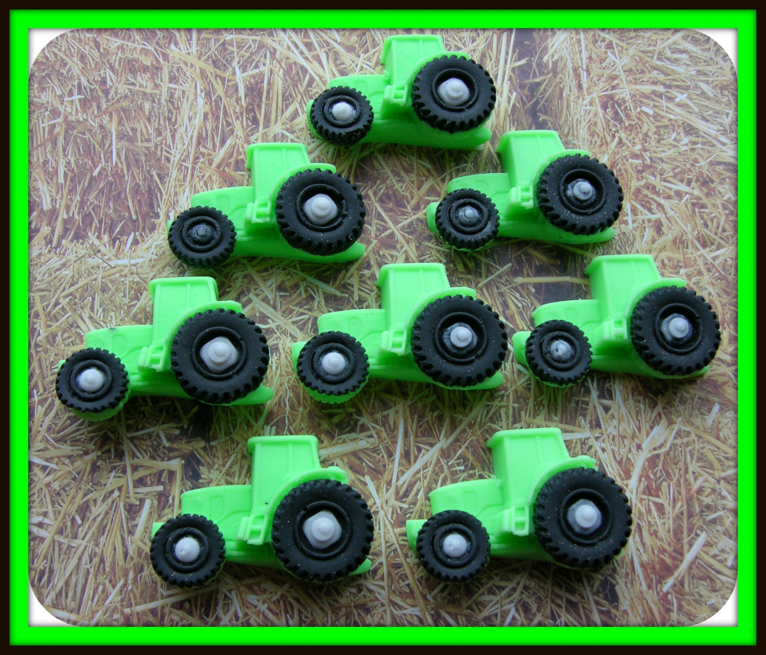 TRACTOR SOAP - Party Favors - Boys - Farm - Country - John Deere Green - Gift - Custom Orders Welcome -  Glycerin Soap -  Hand Made