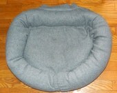 CAT Bed DOG Bed Pet BED Handmade Upcycled Sweatshirt Nest  CrabbyCats, Crabby Cats 0023 Soft Gray
