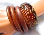 4 Vintage Polynesian Style Bangles