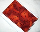 SALE Basketball Cloth Diaper Burp Cloth
