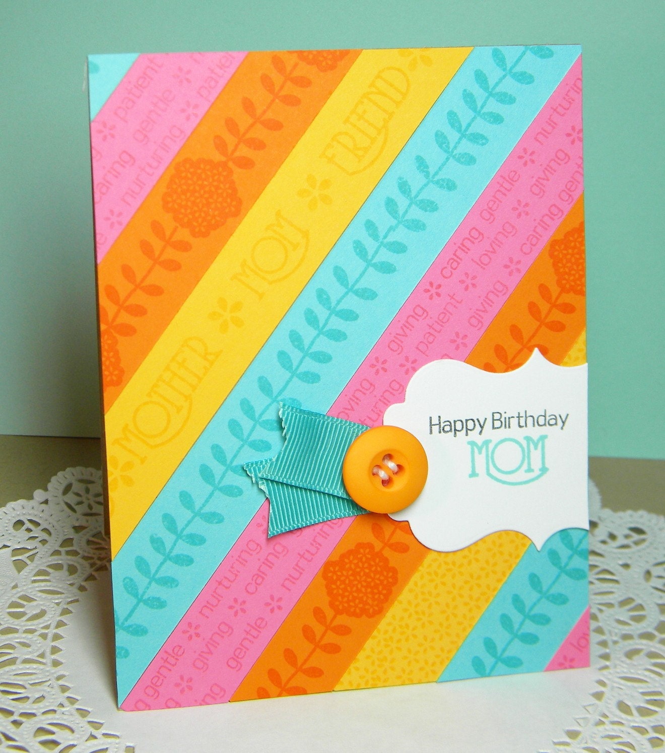 Happy Birthday Mom Handmade Card