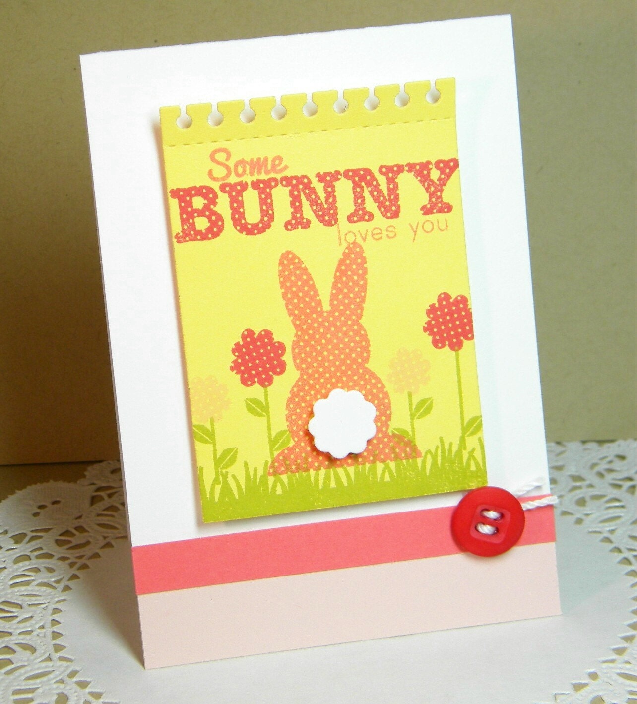 Some Bunny Loves You Handmade Card