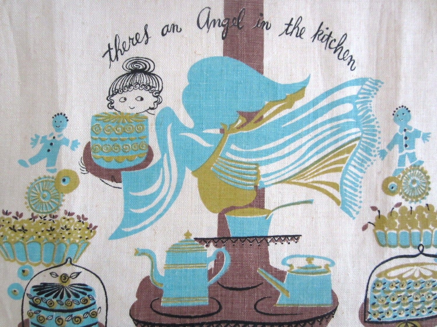 Vintage Towel Kitchen Angel Pat Prichard