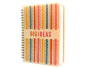Birch Wood Colorful Curls Notebook / Journal