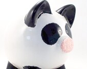 Personalized Piggy Bank - Panda Bear - with hole or NO hole in bottom