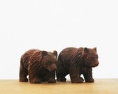 Bear Crossing - Vintage Hand Carved Bears - Wood - Camping - Forest - Animal - Men - Home Decor - Father's Day