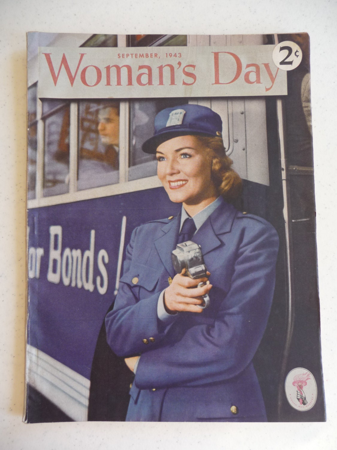 Vintage Woman's Day Magazine September 1943 - Advertisements Ephemera Scrapbooking Recipes Vintage Pictures Needlework Hot Breads So Retro