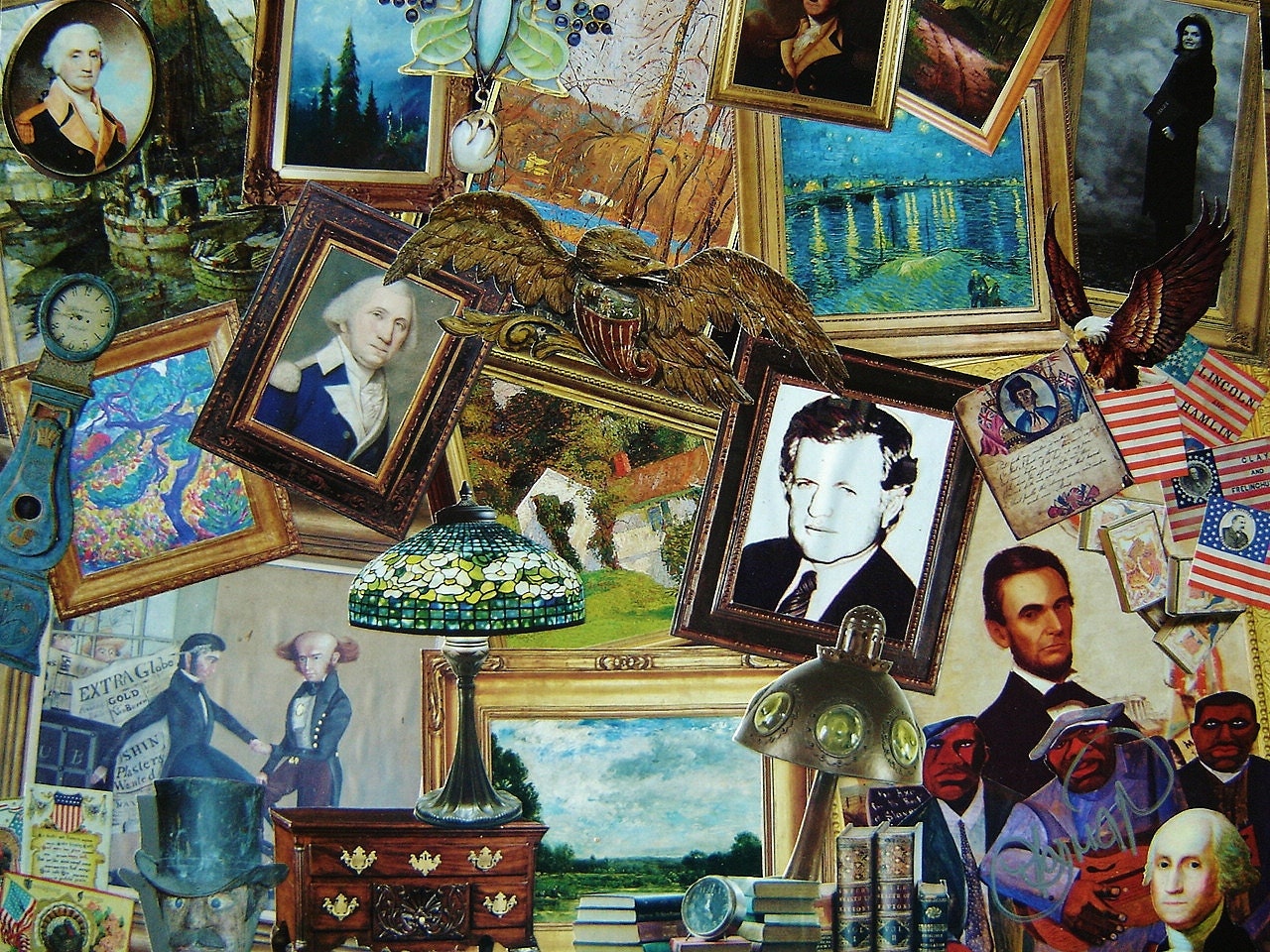 Artsy Collage 4 (original artwork by the Foxman)