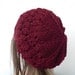 Hand Knit Hat  chunky knit  beret in Burgundy Red   - womens Slouch Tam  Fall Autumn winter  hat Fashion Accessories