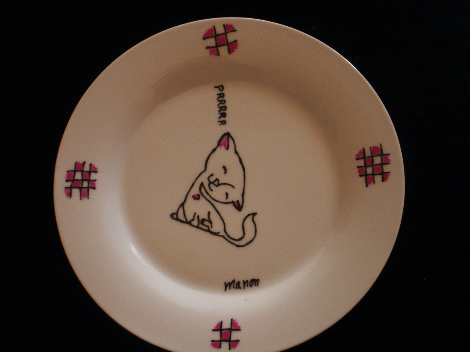 Hand paint porcelain Plate