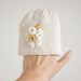 Modern Cotton Baby Girl Hat for Spring and Summer - First Flowers - 0 to 6 Months - Made to Order - OOAK