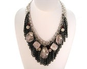 Guns and Roses - Bib Statement Necklace OOAK