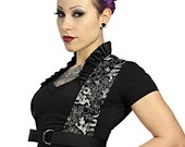 Promise, burlesque inspired vest by Plastik Wrap. Size 1