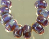 Boro beads Lampwork Glass Bead Set (10) ---  Classy