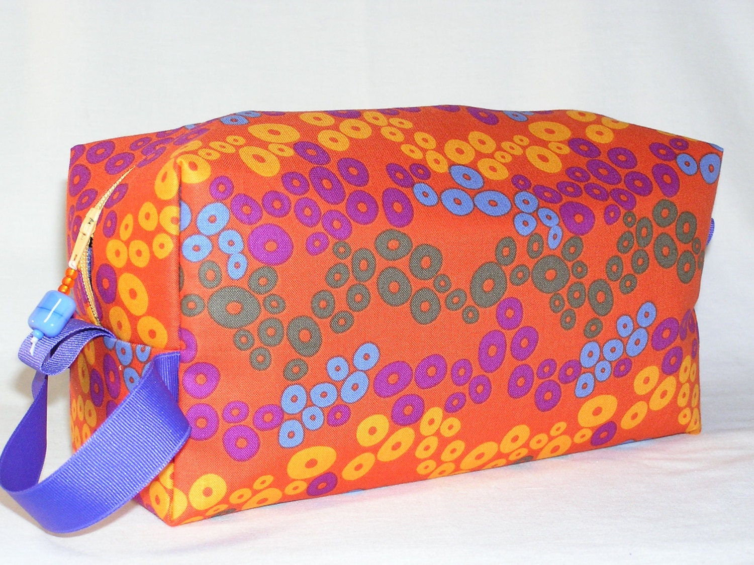 Primitive Circles on Orange Project Bag