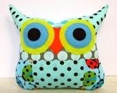 Pacthwork/Blue/grey/ owl pillow/decoration/for boy/for baby