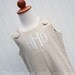 NEW...The William...Boys Linen Monogrammed Jon Jon, Shortall, Romper