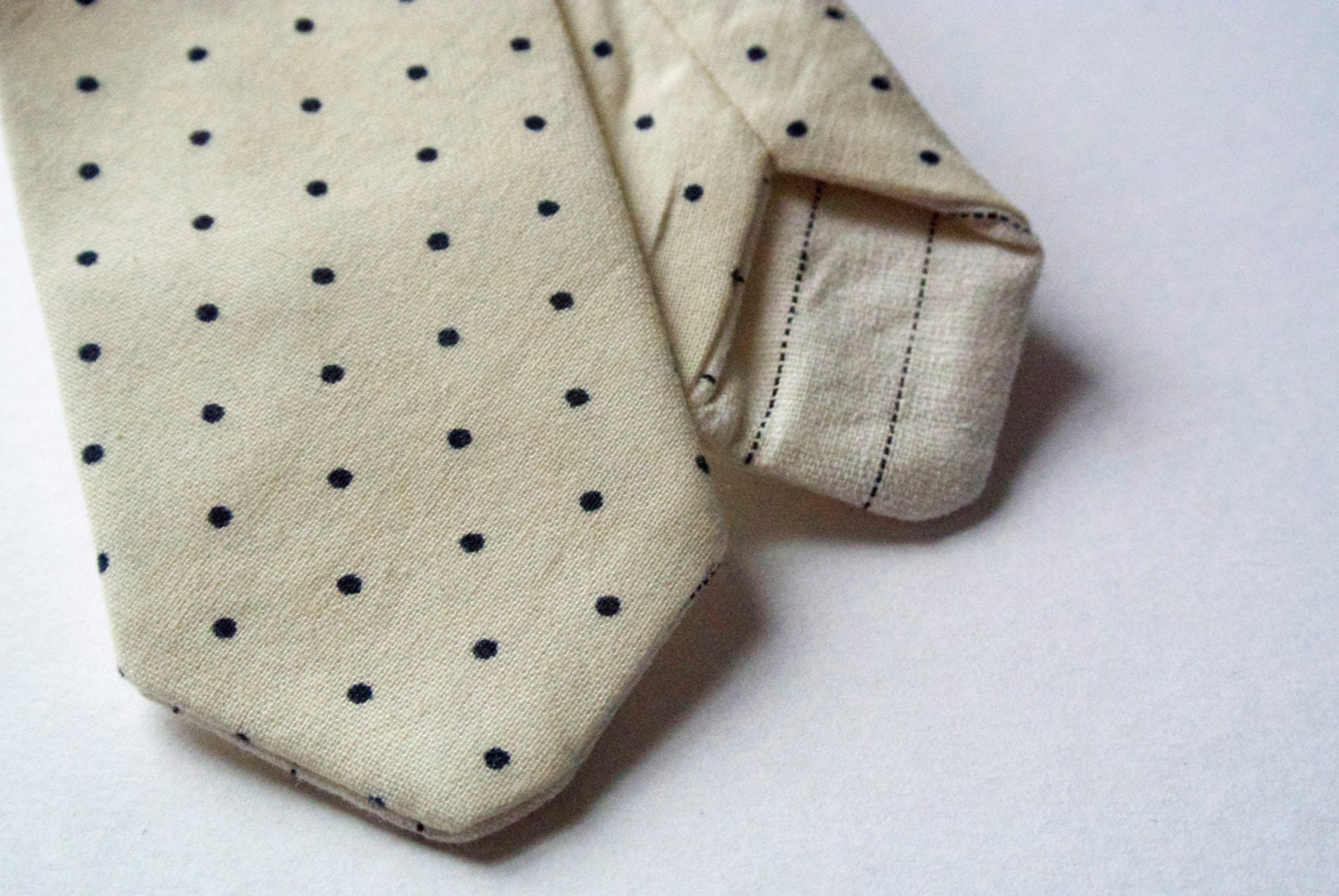 Wedding Necktie- Men's Skinny Polka Dot Necktie