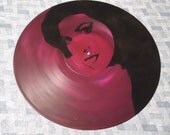 Amy Winehouse Portrait Painted Vinyl Record