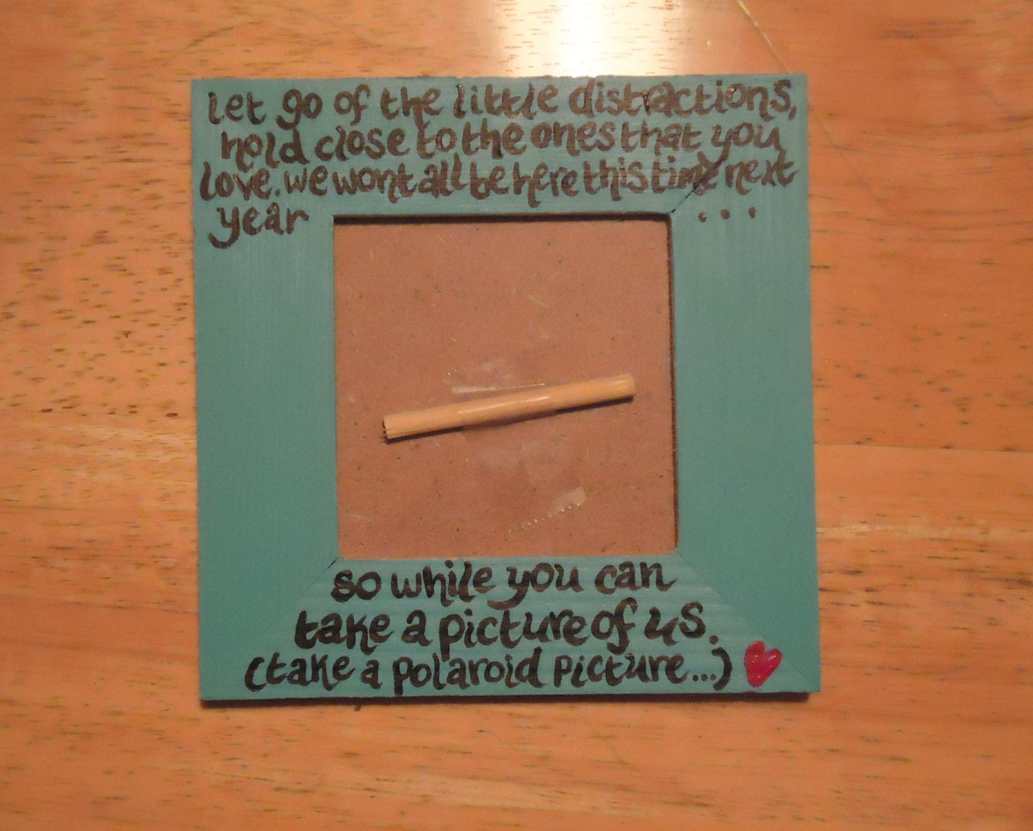 Please Take A Polaroid Picture - 5x5" Photo Frame