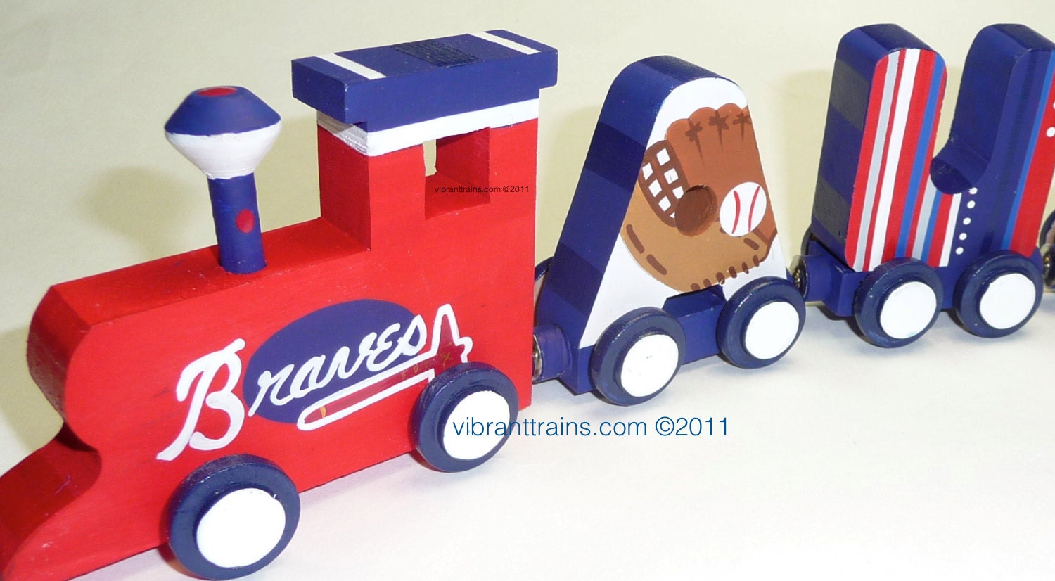 TEN LETTER Name Train Keepsake Gift for Babies and Kids Hand Painted Personalized