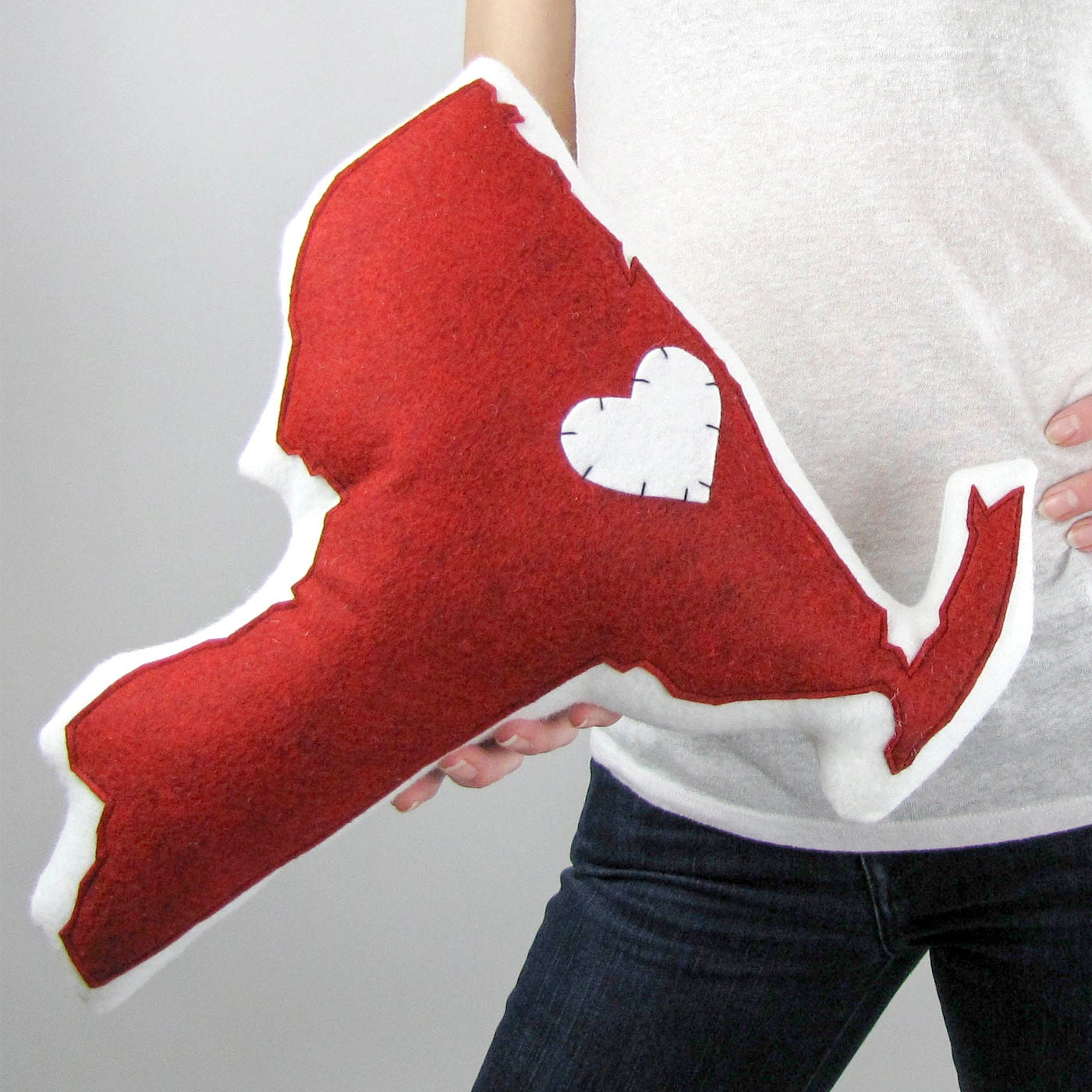 Customizable New York State Pillow