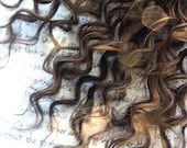 FLASH SALE the HAZEL curl ... chocolate brown with ash blonde mix hair accent for those with curly hair