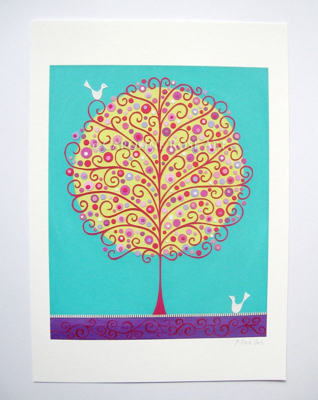 Blossom and Birds  - Fine Art Print