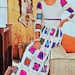 INSTANT DOWNLOAD PDF Vintage Crochet Pattern Granny Square Maxi Dress Retro