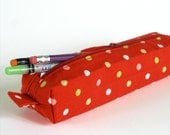 Polka Dot Pencil Pouch Tampon Pouch