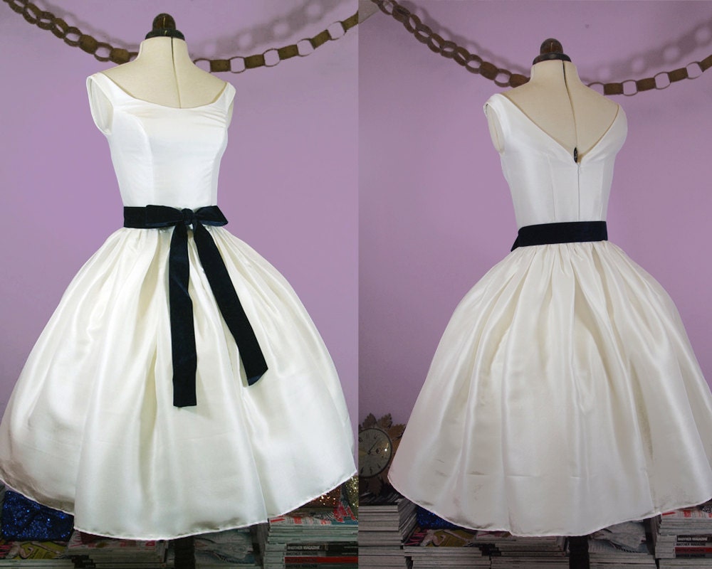 Fifties Short Wedding Dress - Meg - Made to Order