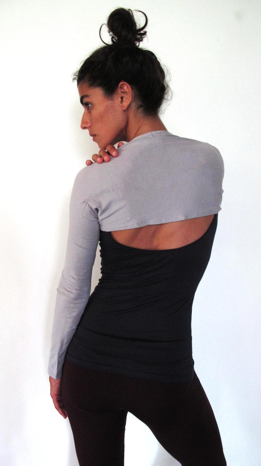 Hanuman - tube sleeve- arm warmers. Yoga - dance - activewear. Silver grey, dark grey or black. Onesize