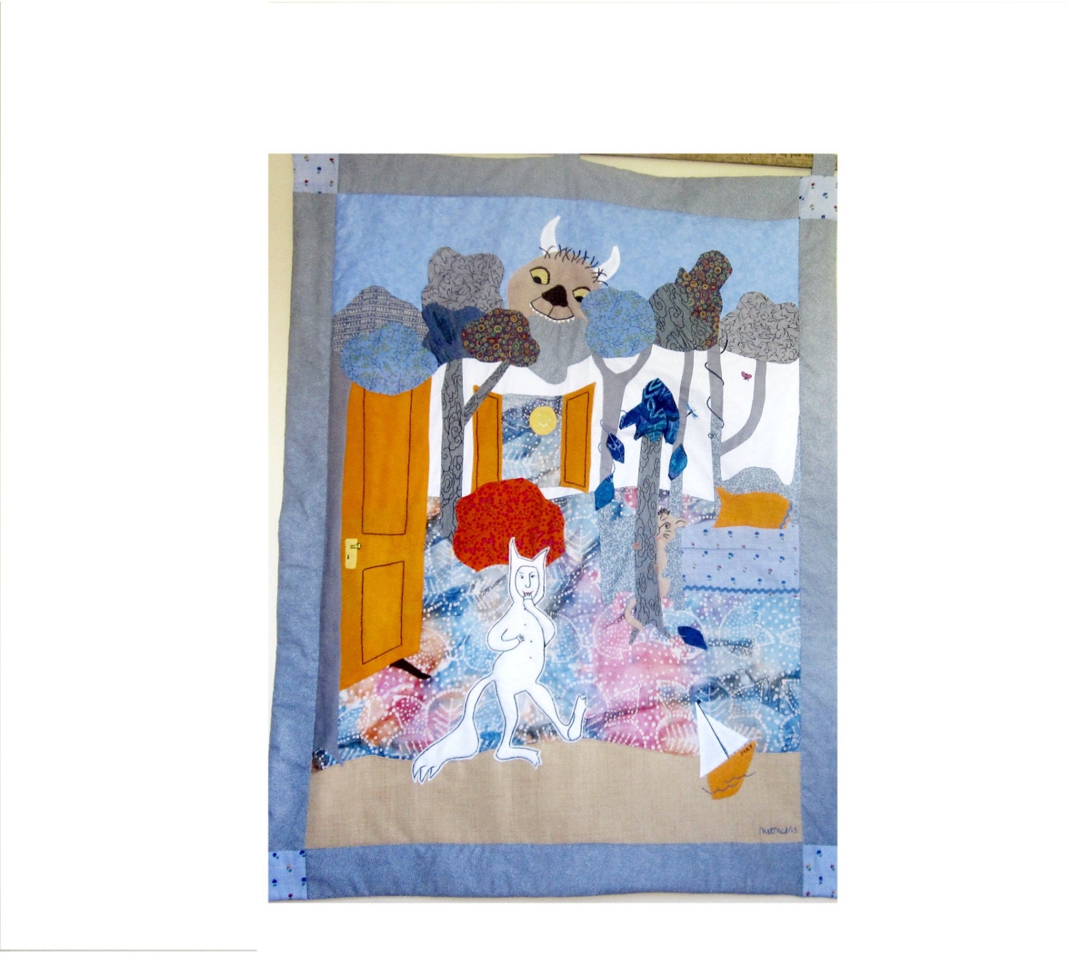 Custom Baby Quilt- Max and his Wild Things