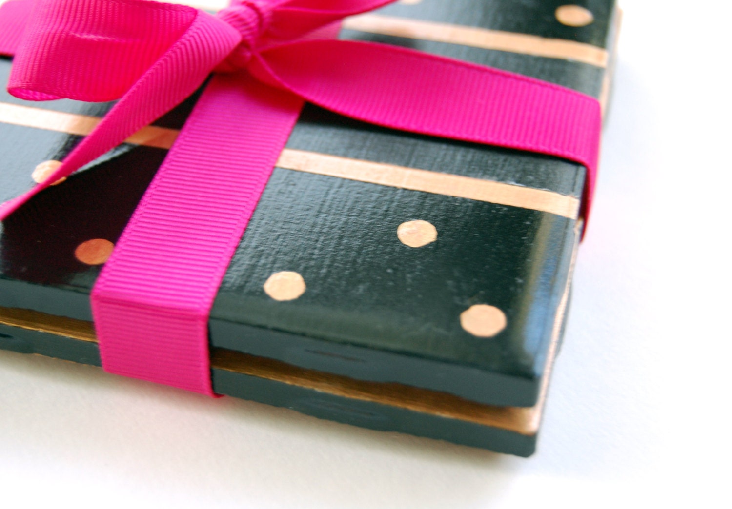 Gilded Chalkboard Coasters - Hostess Gift - Set of 4