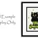 Black Cat Kitten St Patricks Day Lucky Green Hat Pet ArT  - 5x7 Print by AmyLyn Bihrle