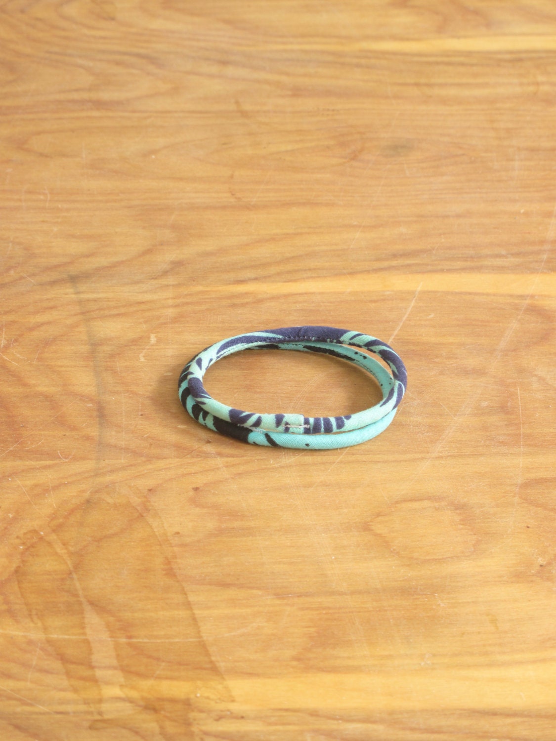 Pair of fabric surf inspired friendship bracelets.