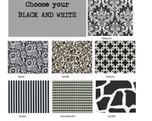 Magnet Board - Choose Your Black and White Fabric - Wall Hanging or Desktop Countertop