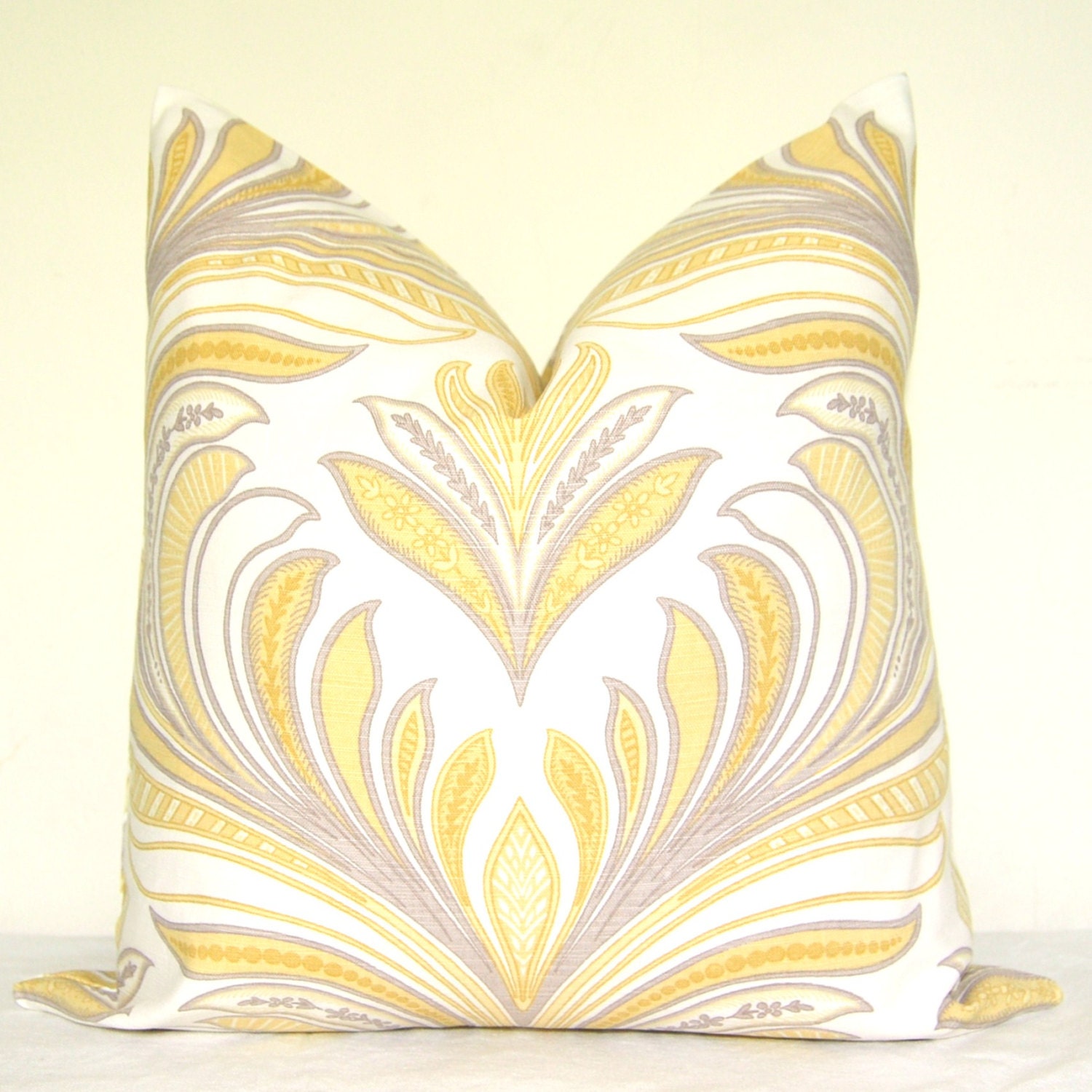 On Both Sides - Pillow Cover - Throw Pillow - Sofa Pillow - Decorative Pillow - 17x17 inch - Yellow - Purple