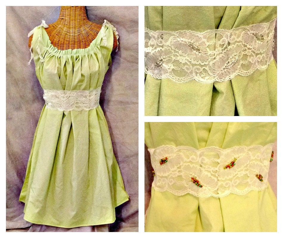Wasabi Woodland Dress Spring Summer Green Wedding Pretty N Plain Custom Womens Short
