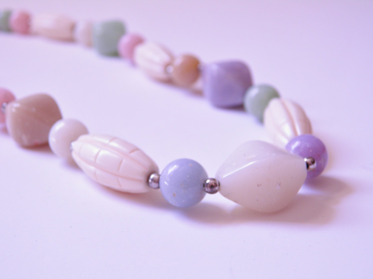 Retro Multi-Colored Pastel Necklace