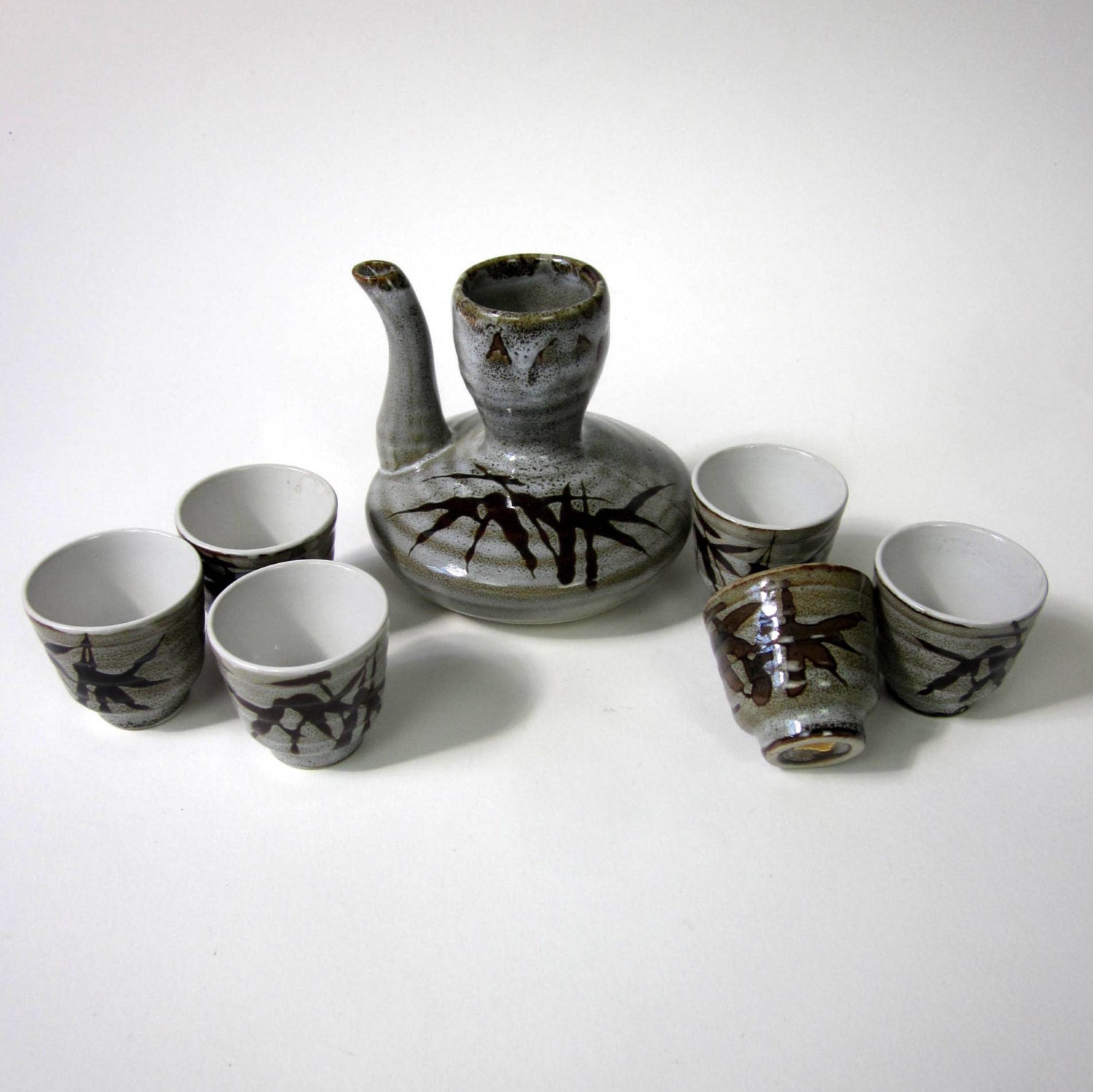 Otagiri Ceramic Sake Set 60s / NOS