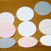 Pinks White Gray Grey Party Decoration Garland Baby, Nursery or Bridal Shower 10 feet
