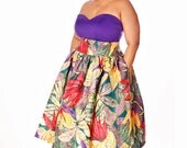 JIBRI Plus Size Crop Bustier (Purple)