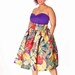 JIBRI Plus Size Crop Bustier (Purple)