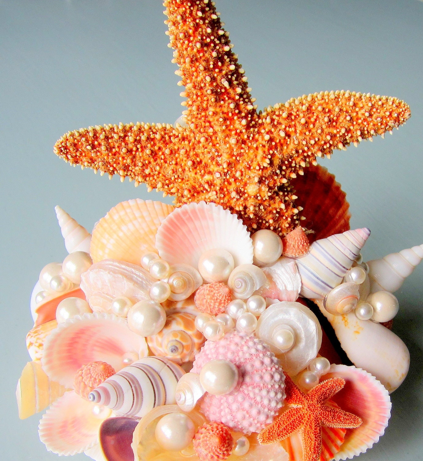 traditional wedding cake topper Starfish Wedding Cake Topper for Beach Weddings - Custom Cake Topper