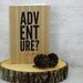 Adventure Travel Journal: Pocket Notebook, Mini Journal - Typography, Birch Tree, Outdoors, Men, Woodland, Black, Orange, Camping