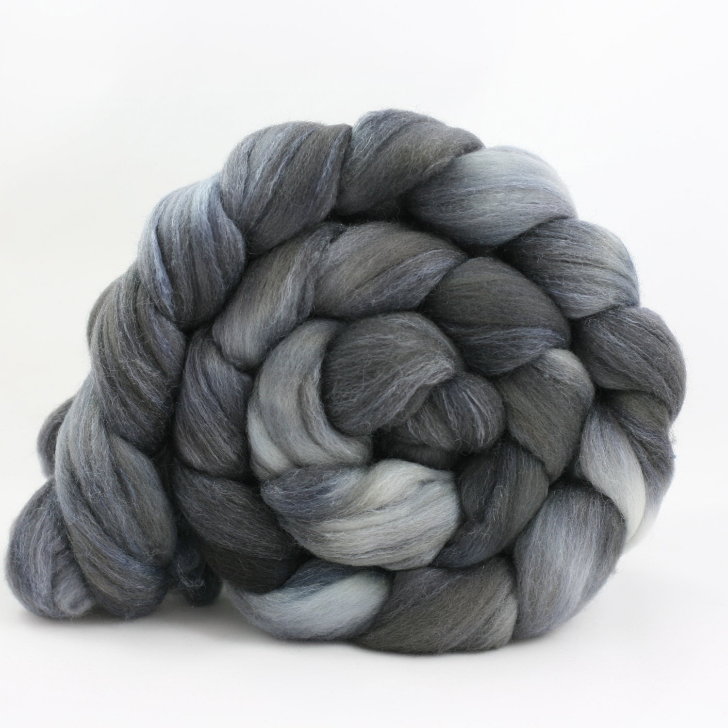 Moonlit, Polwarth/Silk, hand painted spinning fiber, 4 oz