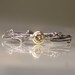 Champagne/Chocolate Diamond Twig Ring - 18k Yelllow Gold and Sterling Silver - Engagement Ring
